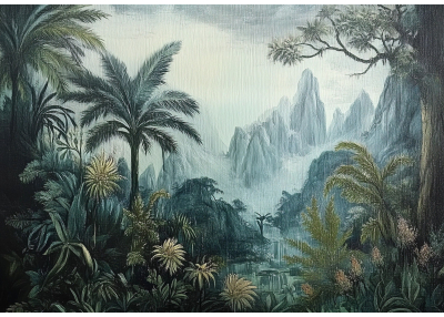 Флис Фототапет Тропически пейзаж, художествен